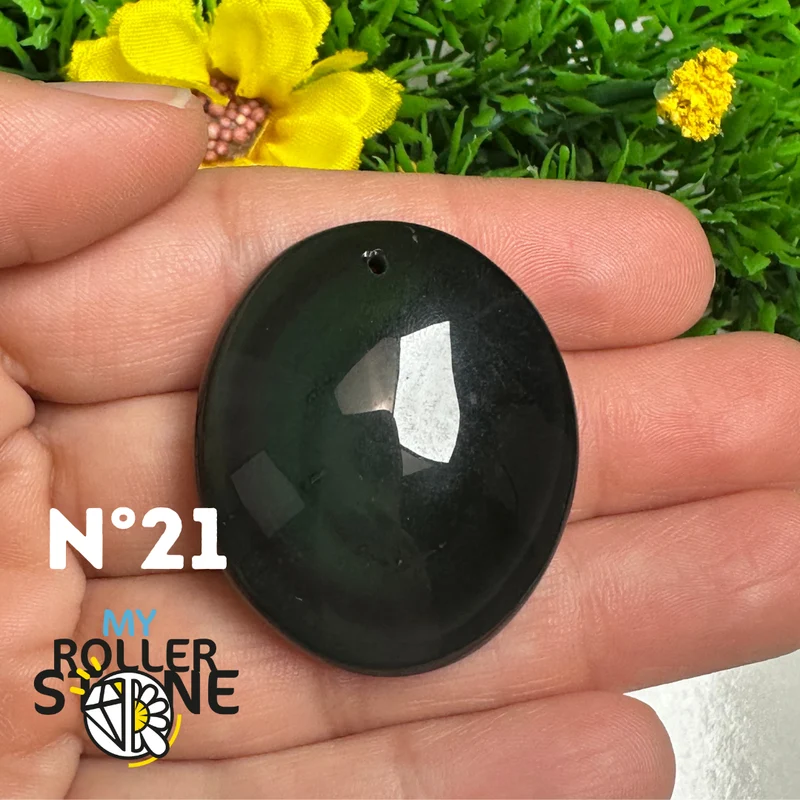 Colgante de obsidiana arcoíris 5A (Ojo celestial)