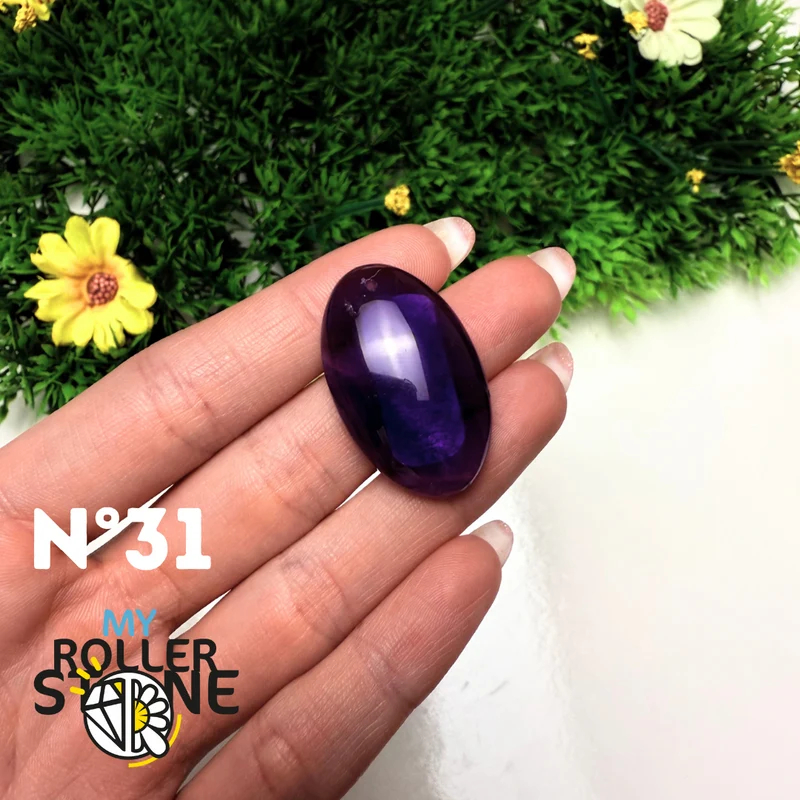 Colgante de amatista 7A perforado