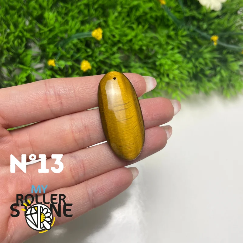 Colgante de ojo de tigre 5A perforado