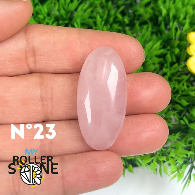 Colgante perforado de cuarzo rosa 5A