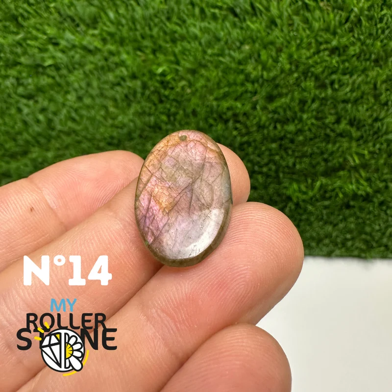 Colgantes de labradorita morada de forma libre 5A