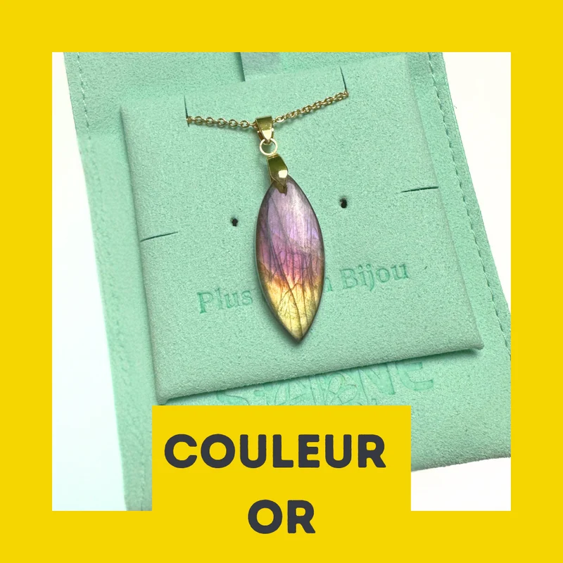 Paquete de collar de oro (cadena + enganche + caja)