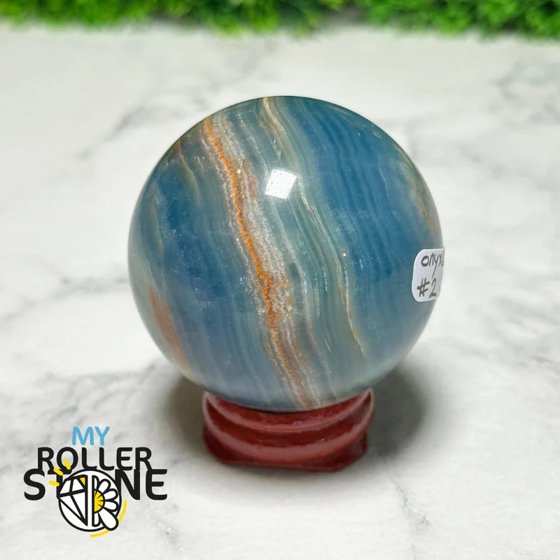 Esfera de ónix azul