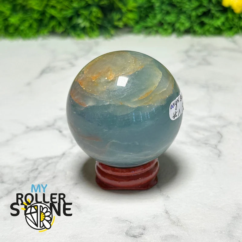 Esfera de ónix azul