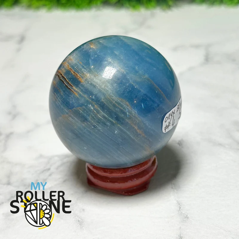 Esfera de ónix azul