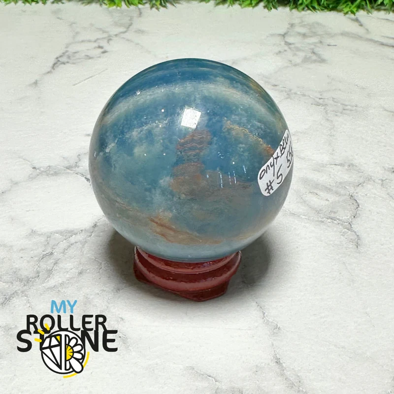 Esfera de ónix azul