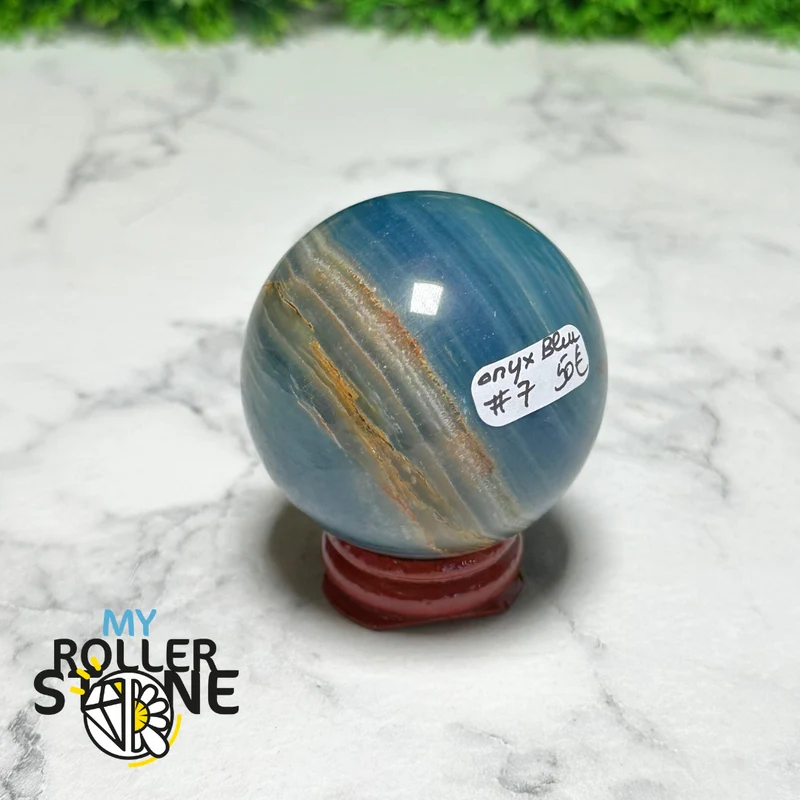Esfera de ónix azul