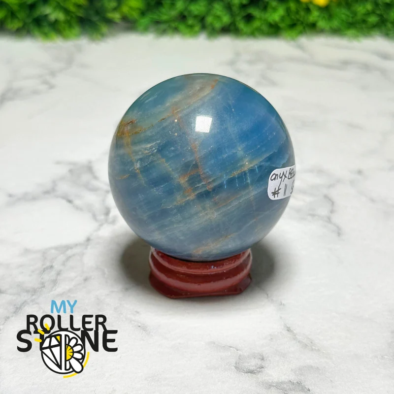 Esfera de ónix azul