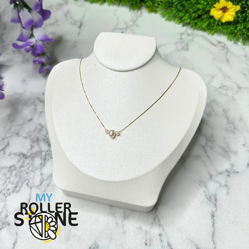 Collar de perlas cultivadas Tryo en plata 925