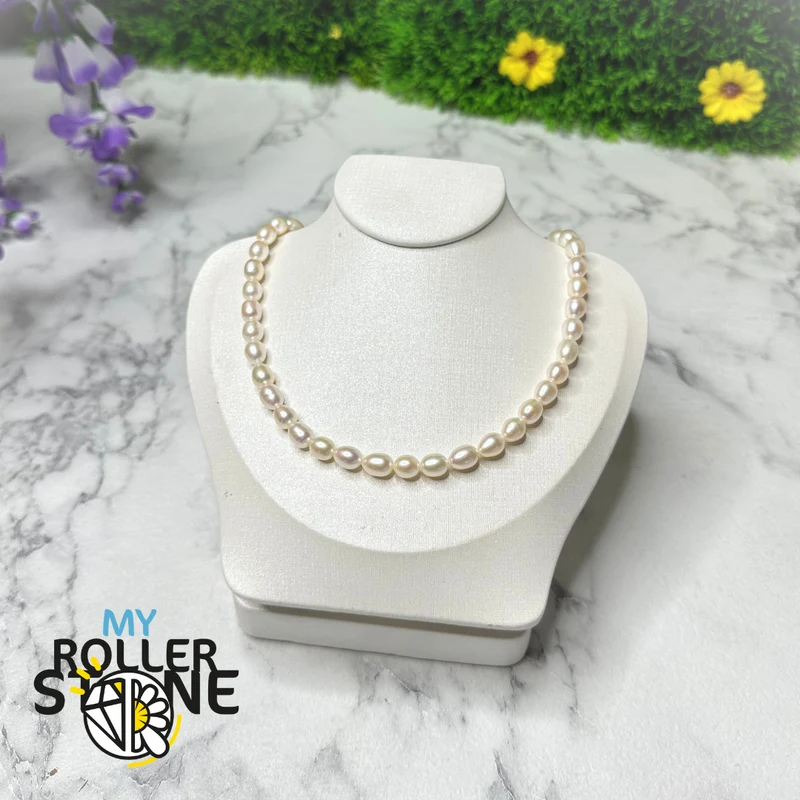 Collar de perlas cultivadas Diva en plata 925