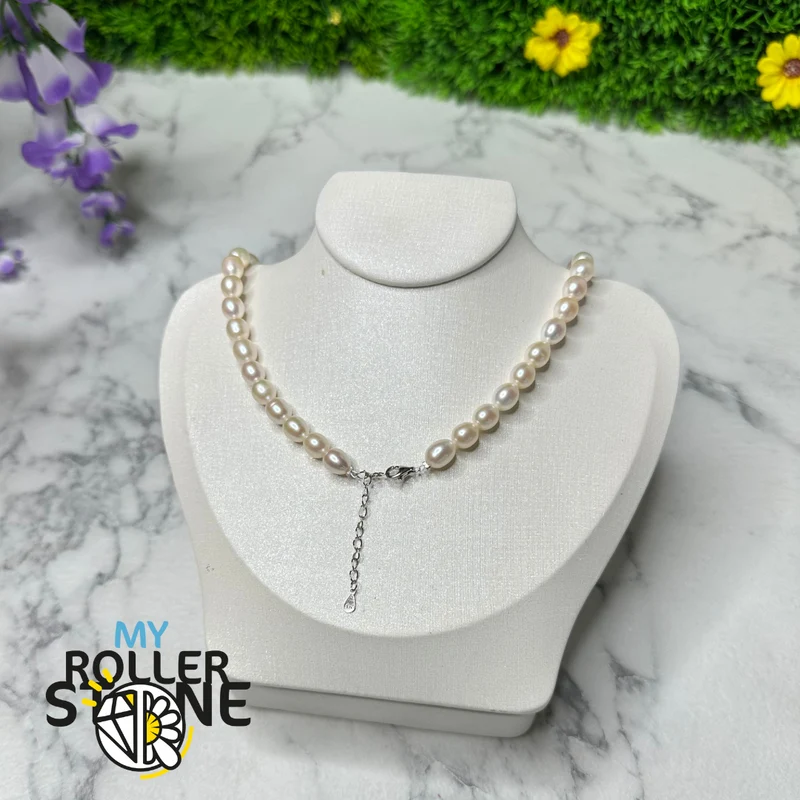 Collar de perlas cultivadas Diva en plata 925