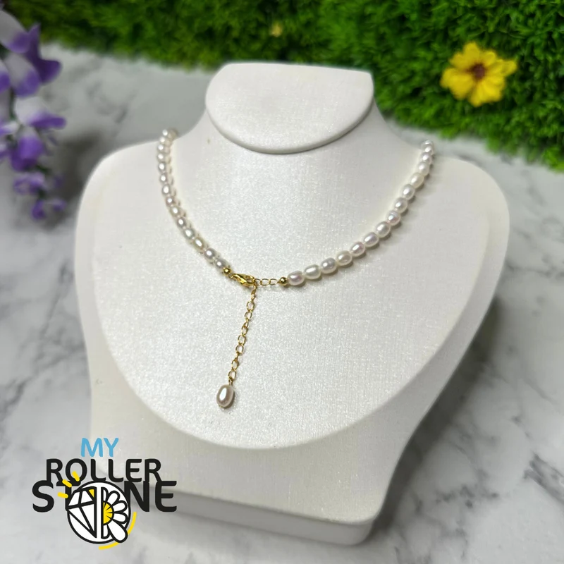 Collar de perlas cultivadas Olivia en plata 925