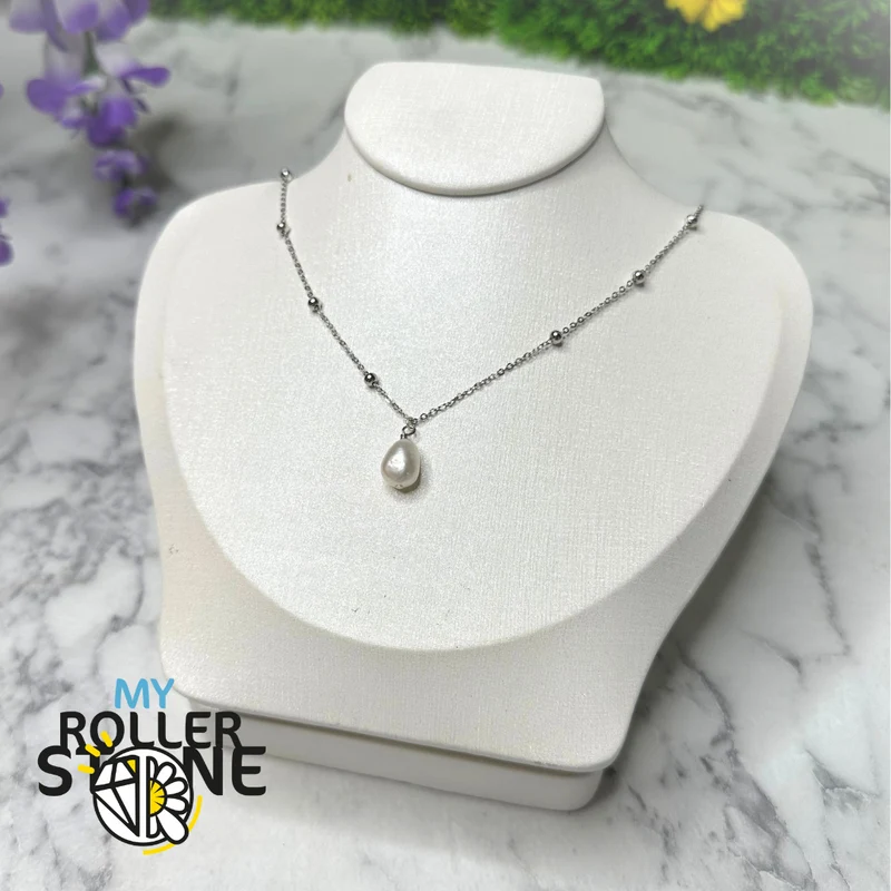 Collar con Perla Cultivada en Plata 925 (Oro o Plata)