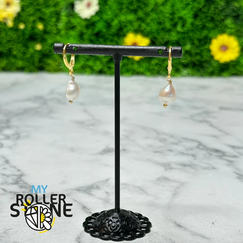 Pendientes criollos de perlas cultivadas