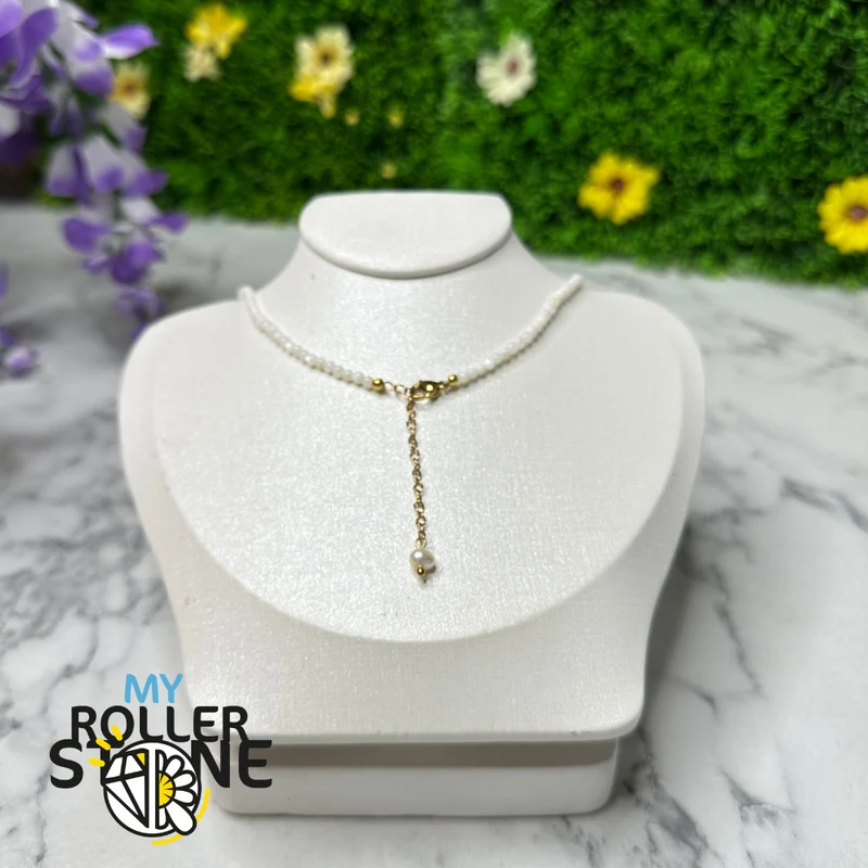 Collar de Perlas Cultivadas Plata 925 y Nácar Natural