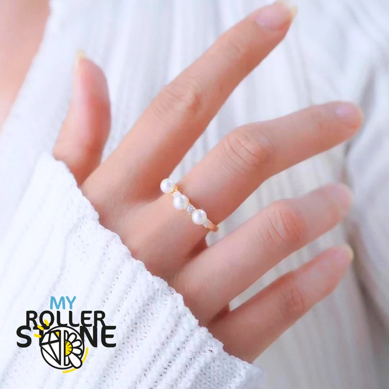 Anillo de perla cultivada de plata 925 de Tryo