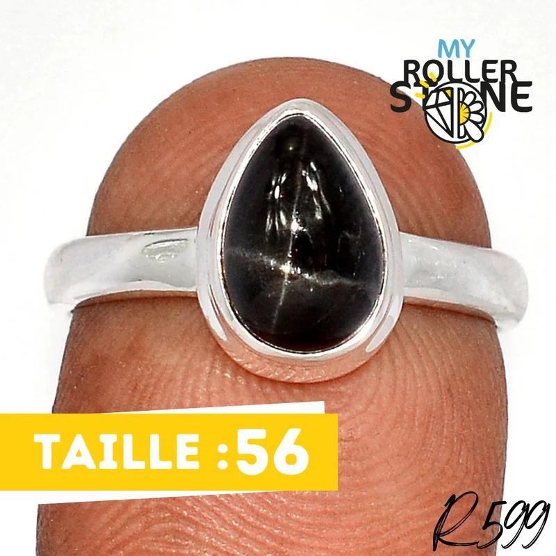 Anillo de zafiro estrellado R599