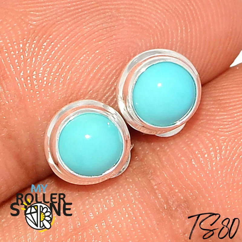 Pendientes de turquesa Kingman TS80