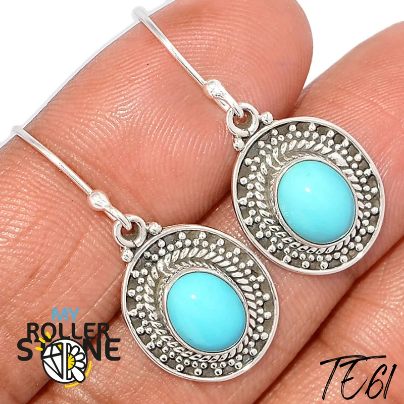 Pendientes de turquesa Kingman TE61