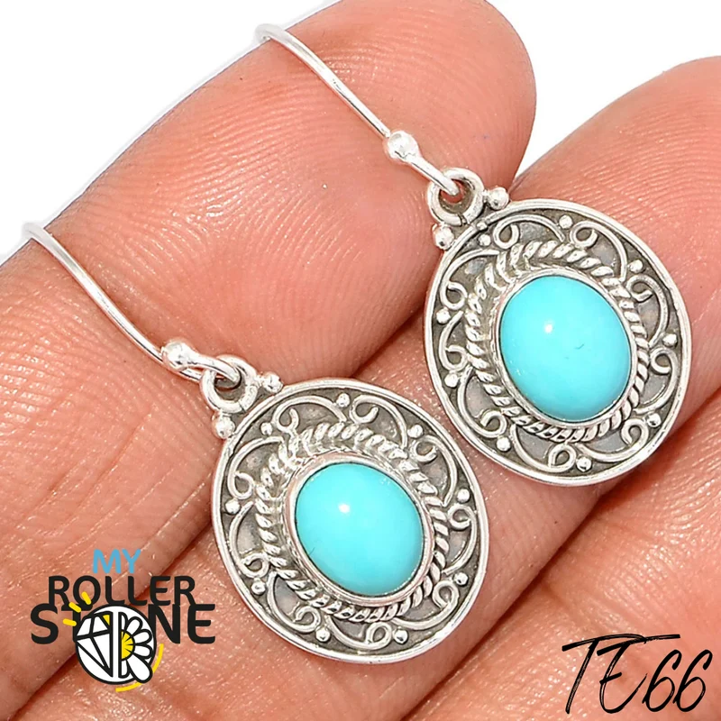 Pendientes de turquesa Kingman TE66