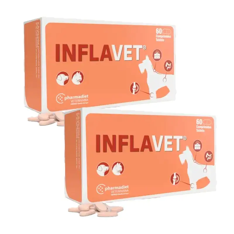 Pharmadiet Inflavet, Pack 2 x 60 Comprimidos