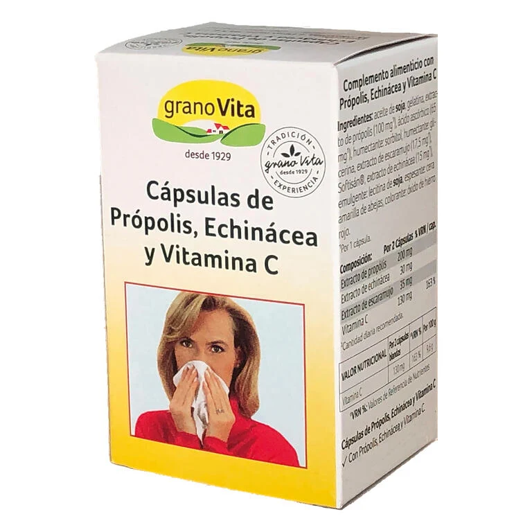 Propolis Echinacea y Vitamina C 75 Capsulas | Granovita
