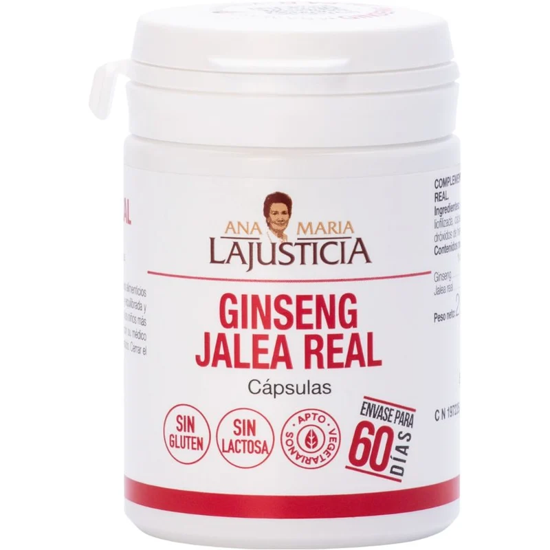 Ginseng con Jalea Real 60 Capsulas | Ana Maria Lajusticia