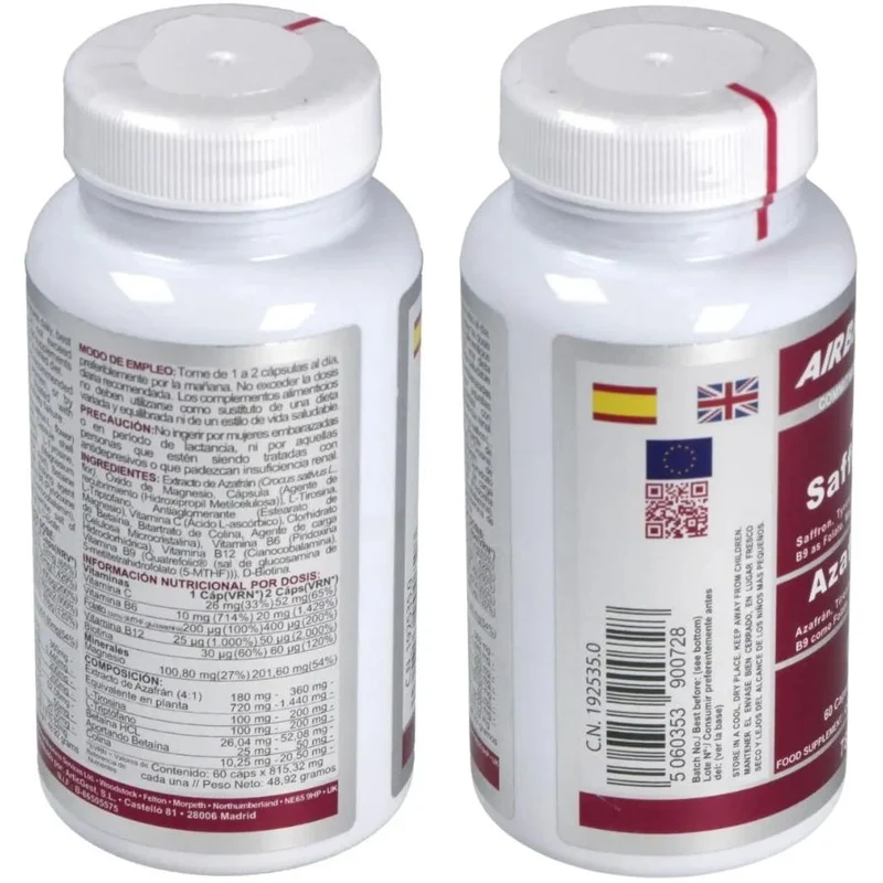 Azafran Complex 60 Capsulas | Airbiotic AB
