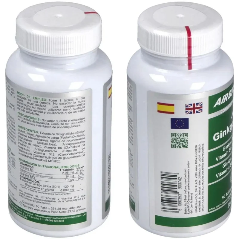 Ginkgo Vit Complex 90 Tabletas | Airbiotic AB