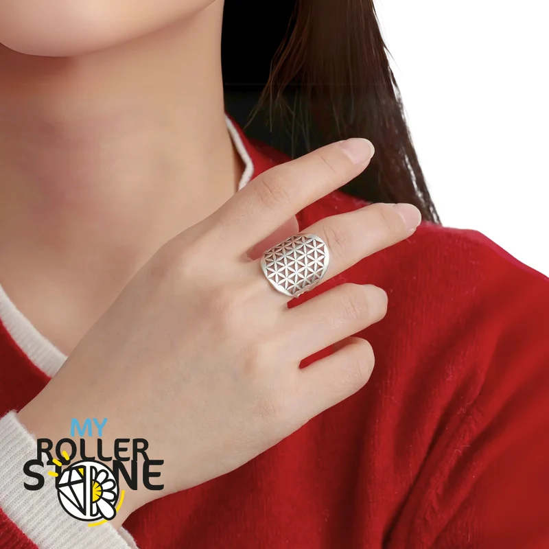 Anillo ajustable Flor de la Vida