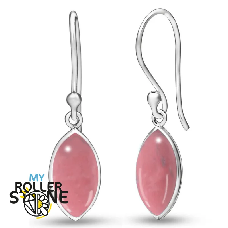 Pendientes Ópalo Rosa Marquesa 10X5 MM