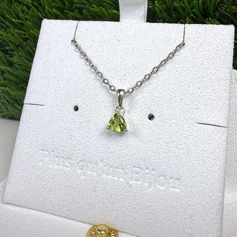 Colgante Solitario Trillon Peridoto