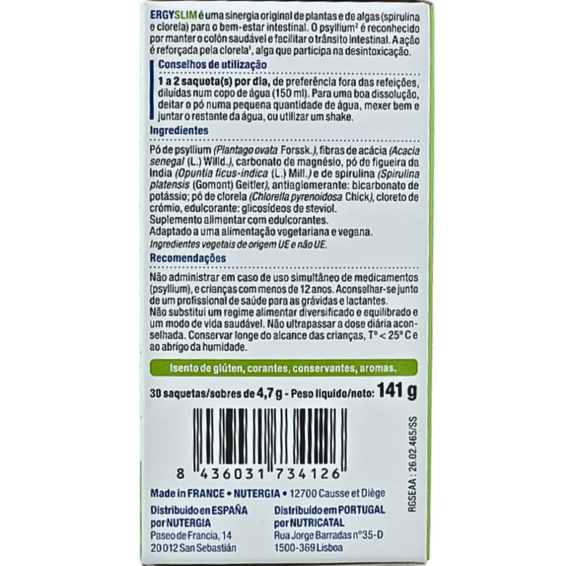 Ergyslim 30 Sobres | Nutergia
