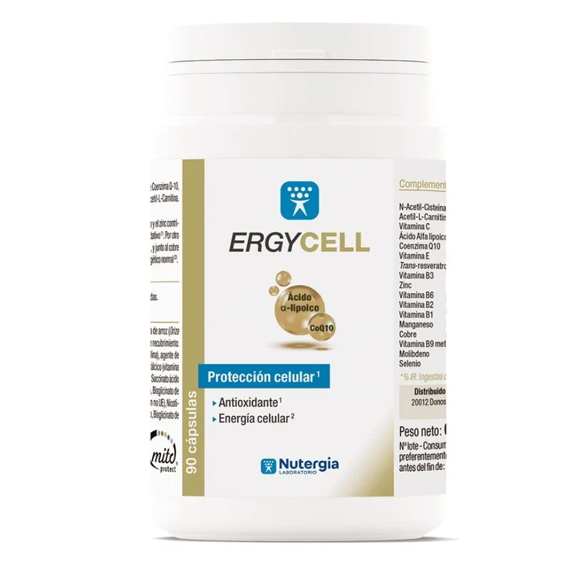 Ergycell 90 cápsulas | Nutergia