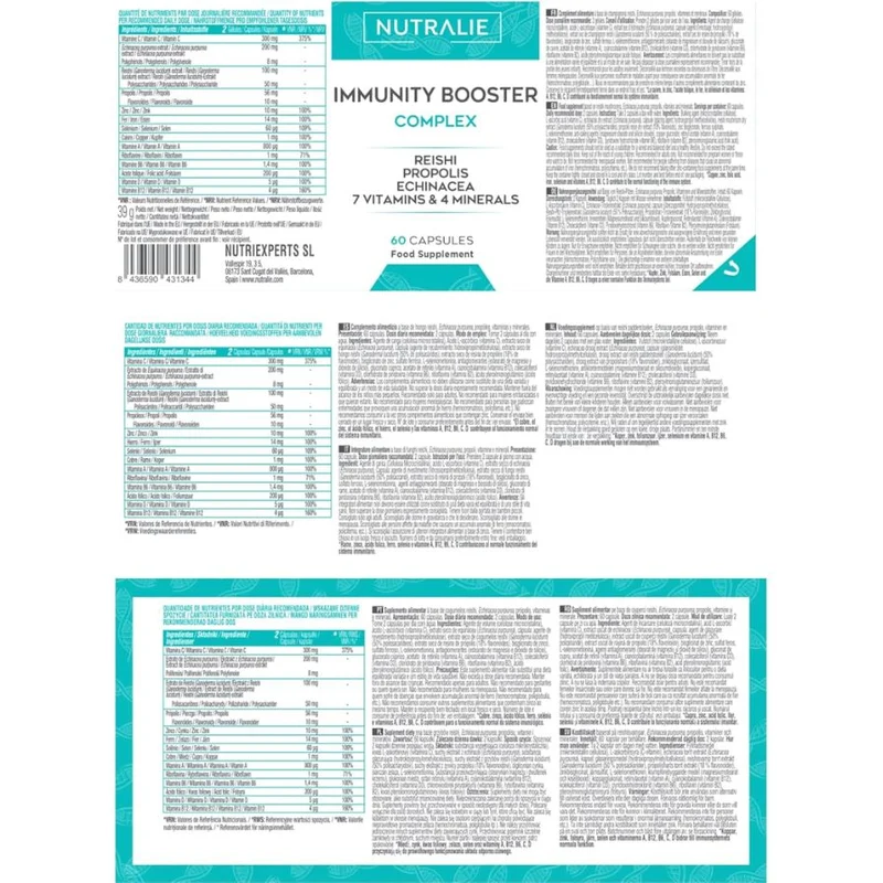 Immunity Booster 60 cápsulas | Nutralie