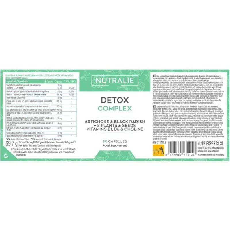 Detox Complex 90 cápsulas | Nutralie