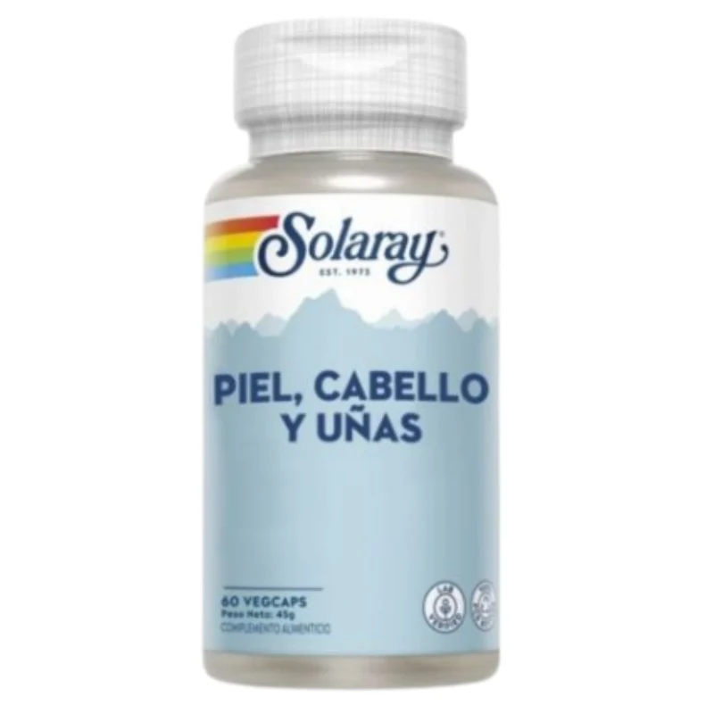 Piel Cabello Uñas 60 cápsulas | Solaray