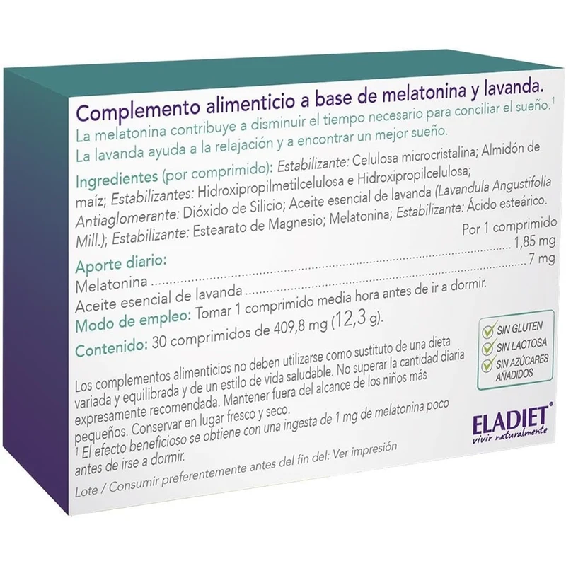 Melatonina Retard 30 comprimidos | Eladiet