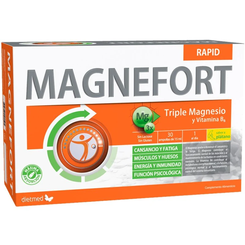 Magnefort Rapid 30 ampollas | Dietmed