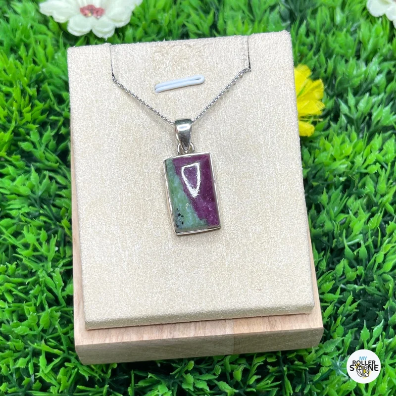 Colgante de Plata Rubí Zoisita #7