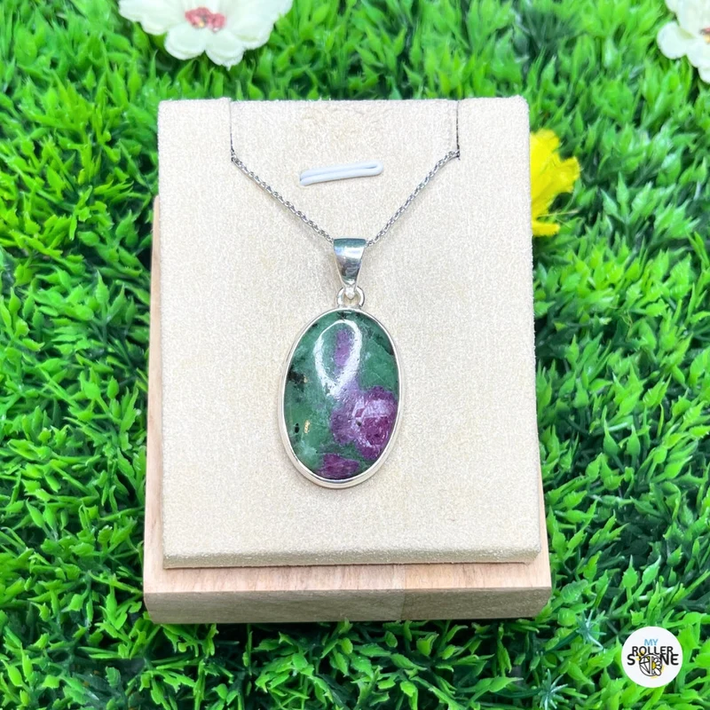 Colgante de Plata Rubí Zoisita #1