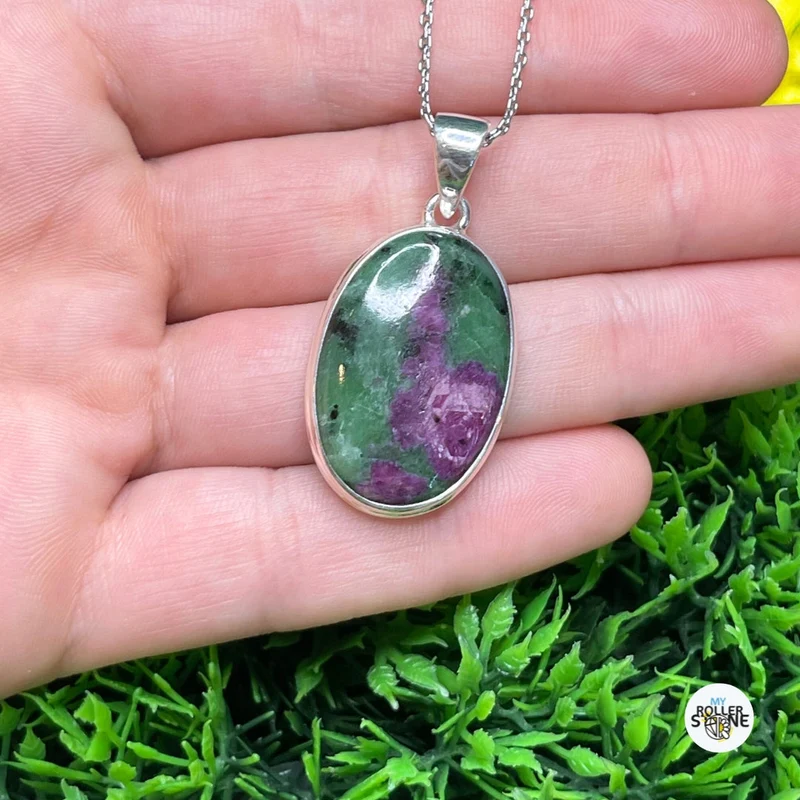 Colgante de Plata Rubí Zoisita #1