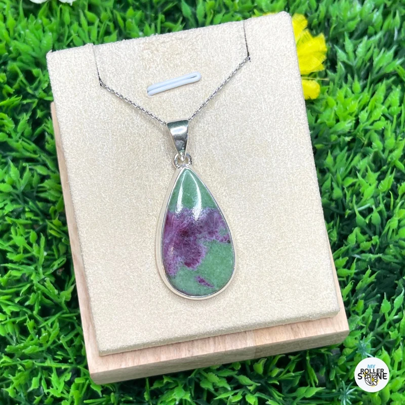 Colgante de Plata Rubí Zoisita #5