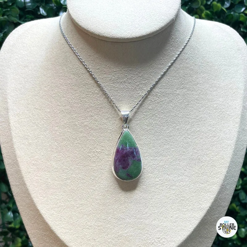 Colgante de Plata Rubí Zoisita #5