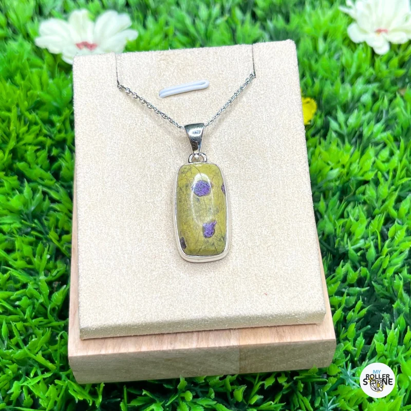 Colgante de Atlantisita de Plata 925 #1