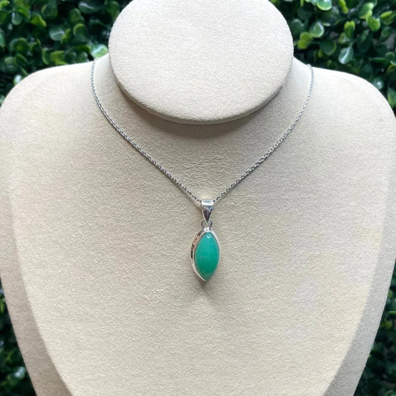 Colgante Crisoprasa de Plata 925 #1
