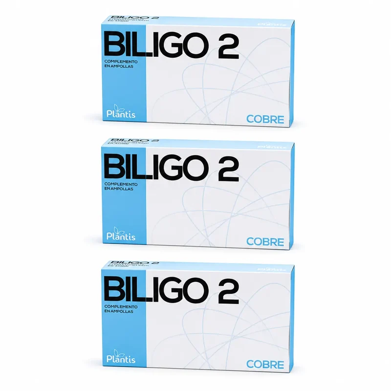 Plantis Biligo 2 Copper 20 ampoules x 2 ml, pack of 3