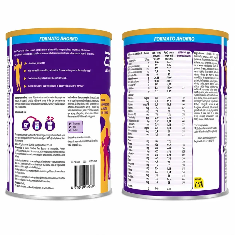 PediaSure Teen Balance sabor Chocolate, 850 g