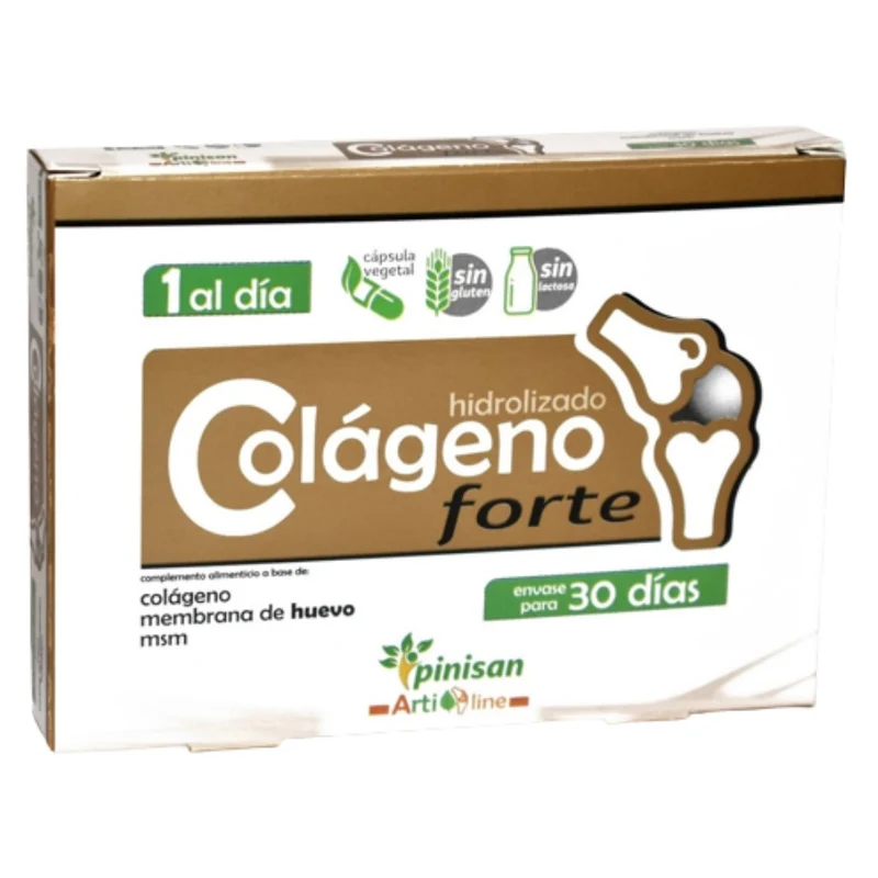 Colageno Hidrolizado Forte 30 cápsulas | Pinisan