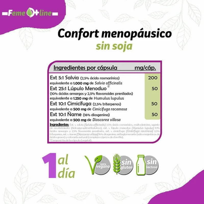 Femepausia 30 cápsulas | Pinisan